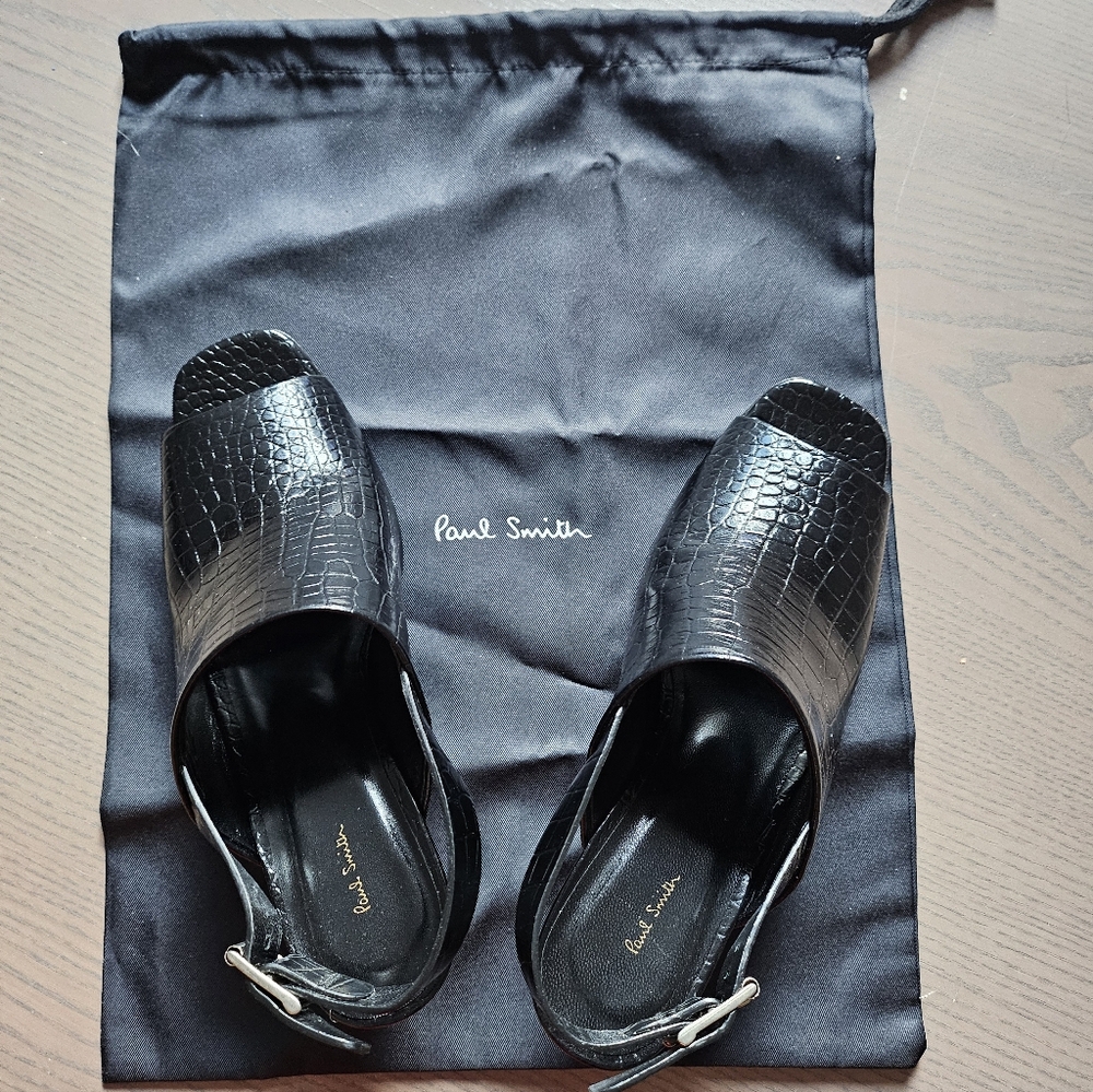 Paul Smith Black Women' Open Toe Slingback Heels